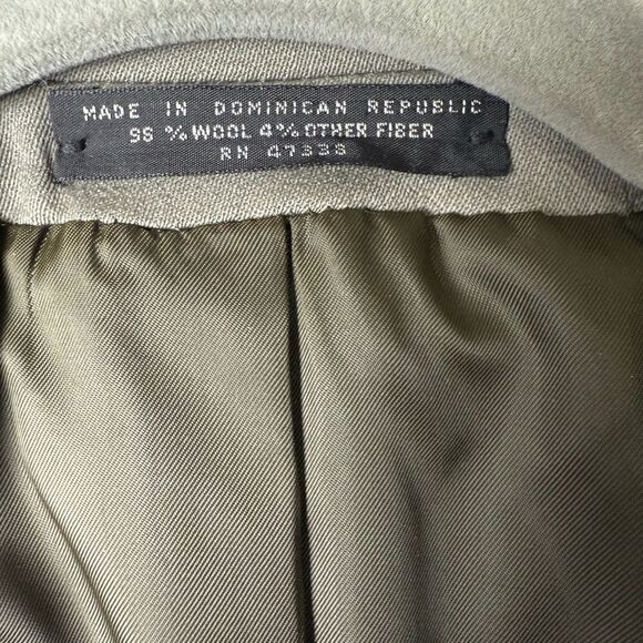 Jones New York Blazer Jacket Men Gray 100% Pure Wool Long Sleeve Single Breasted - Picture 5 of 10